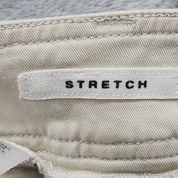 Jones Wear Sport Pants Womens 10 Tan Khaki Mid Rise Crop Capri Wide Leg Casual - Picture 4 of 11